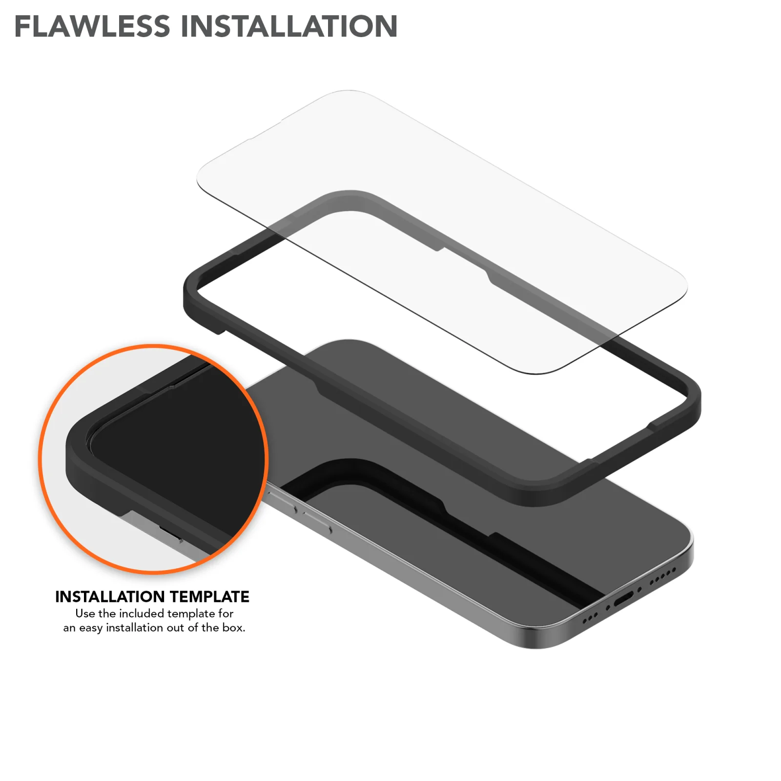 iPhone 14 Tempered Glass Screen Protector (2 Pack) - Image 4