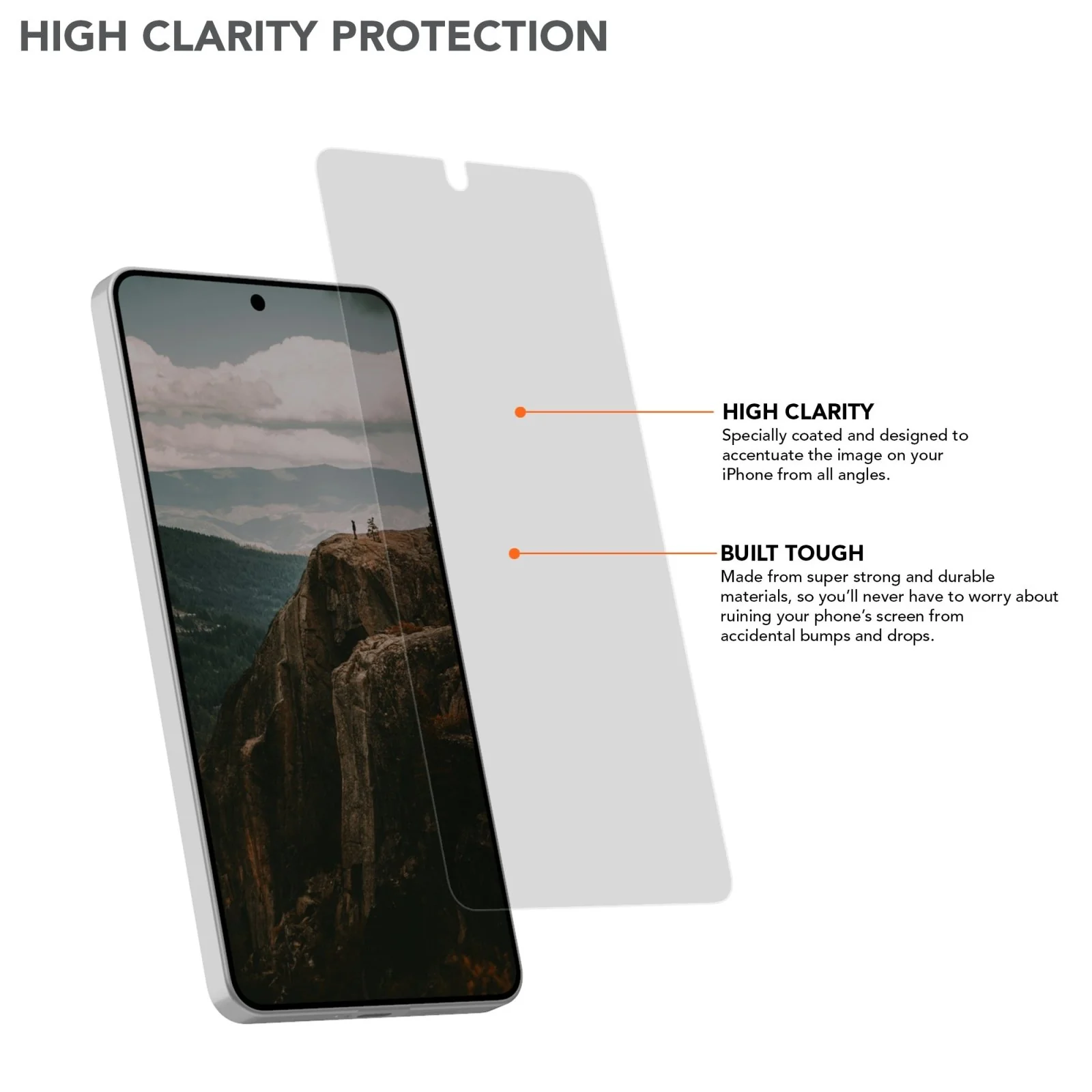 Samsung Galaxy S26 Plus Tempered Glass Screen Protector (2 Pack) - Image 2